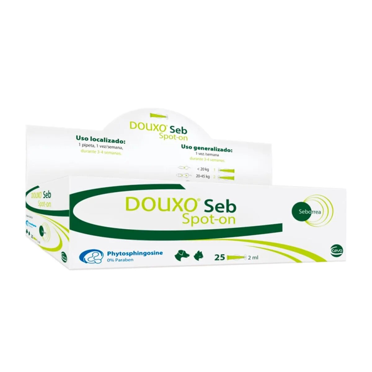 DOUXO S3 Seb Spot on tratament adjuvant pipete câini și pisici anti-mătreață cutie 2mlx25 buc