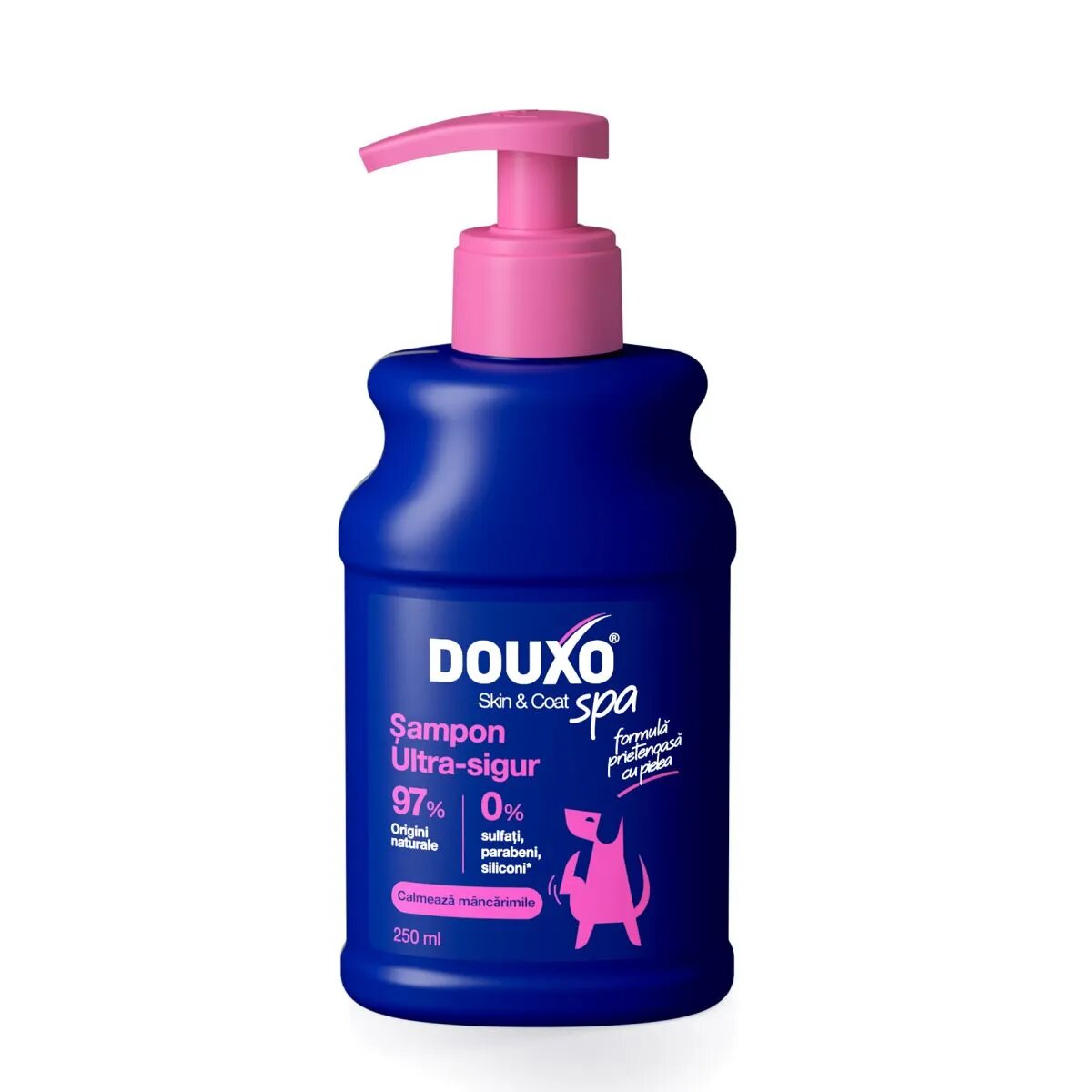 DOUXO SPA Itch Soothing șampon câini anti-mâncărime calmant Vanilie și Nucă de cocos flacon 250ml