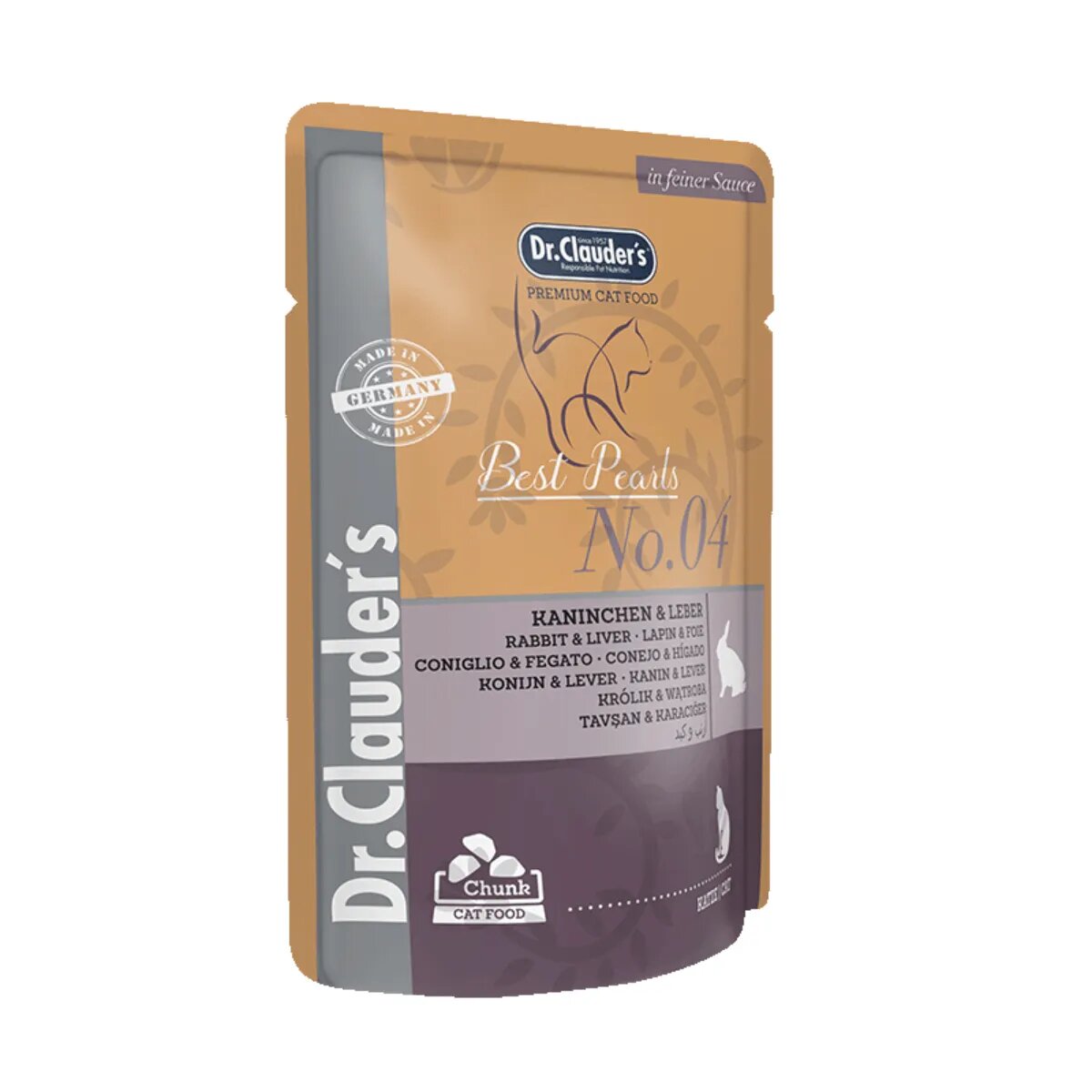 DR. CLAUDER'S Iepure și Ficat plic hrană umedă pisici (în sos) bax 100g x 20buc