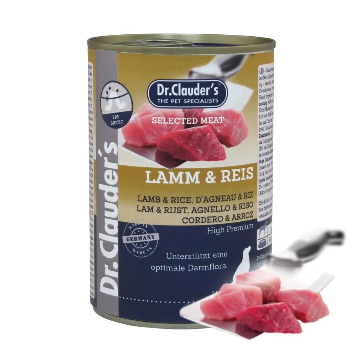 DR. CLAUDER'S Selected Meat XS-XL Miel Orez conservă hrană umedă câini (în suc propriu) 400g