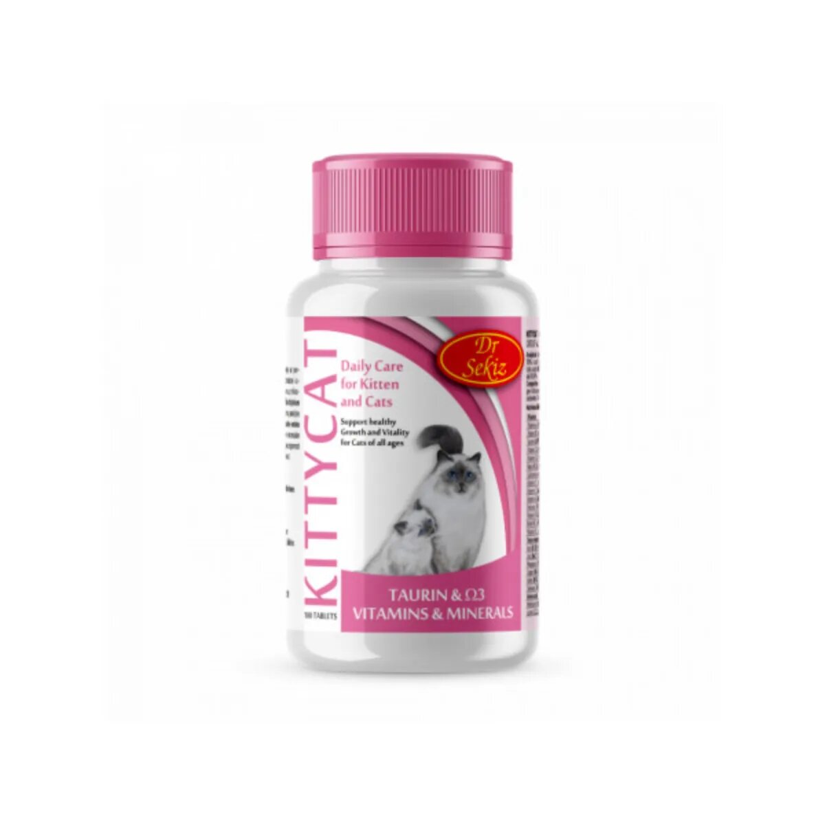 DR. SEKIZ KittyCat multivitamine pisici junior & adult comprimate KittyCat multivitamine pisici junior & adult flacon 100 comprimate
