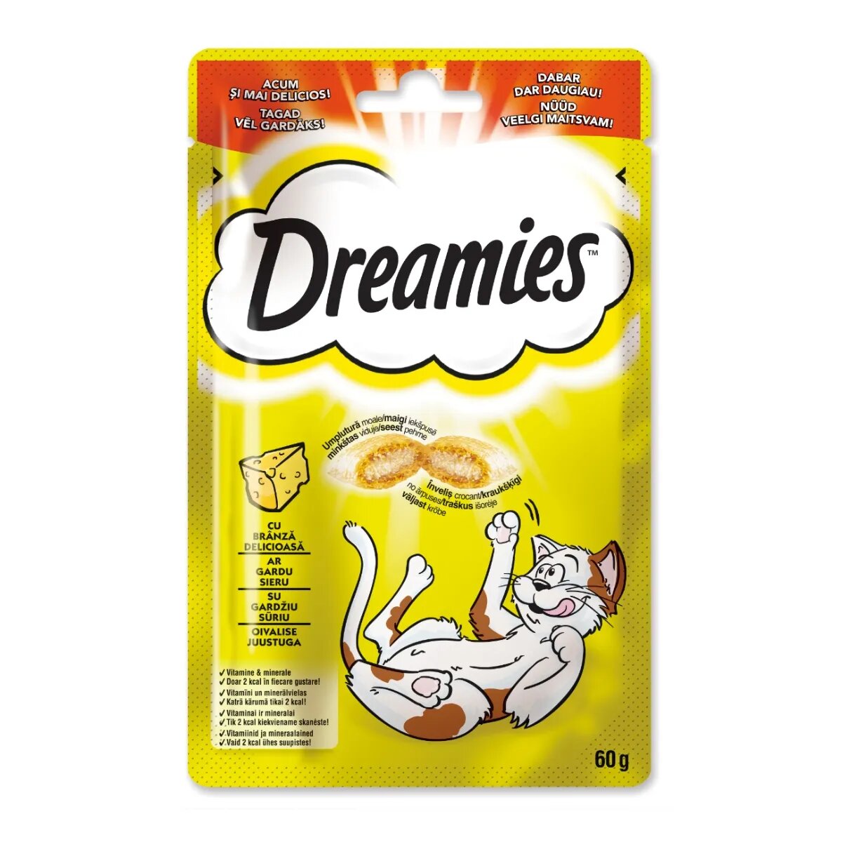 DREAMIES Brânză punguță recompense pisici 60g