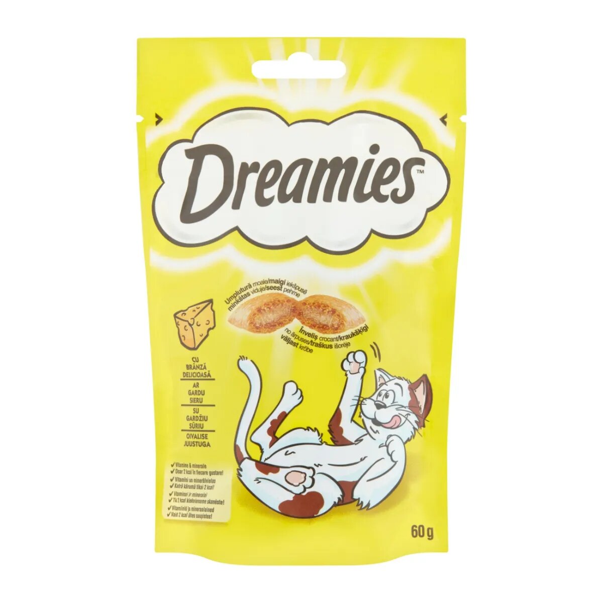 DREAMIES Brânză punguță recompense pisici 60g