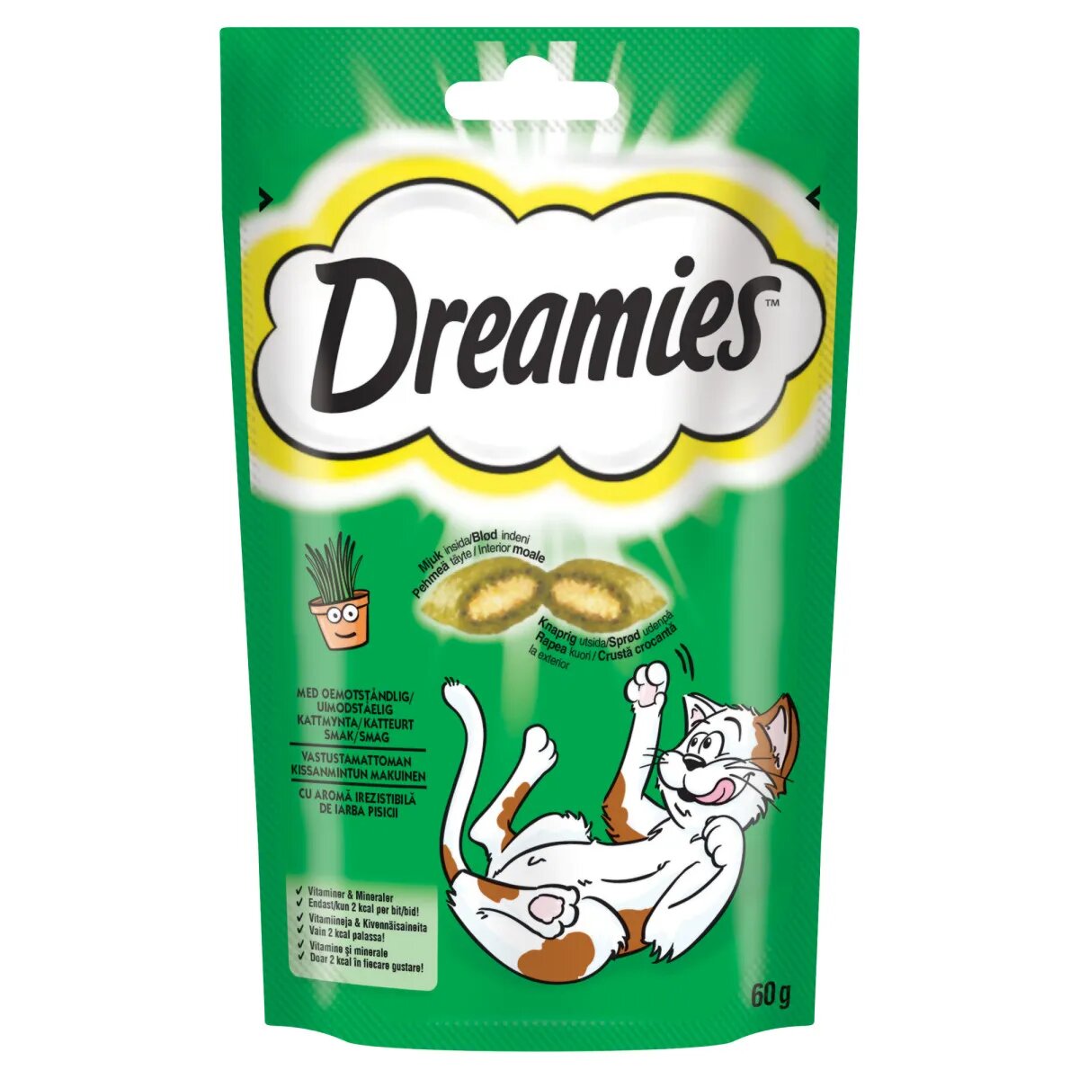 DREAMIES Catnip punguță recompense pisici 60g