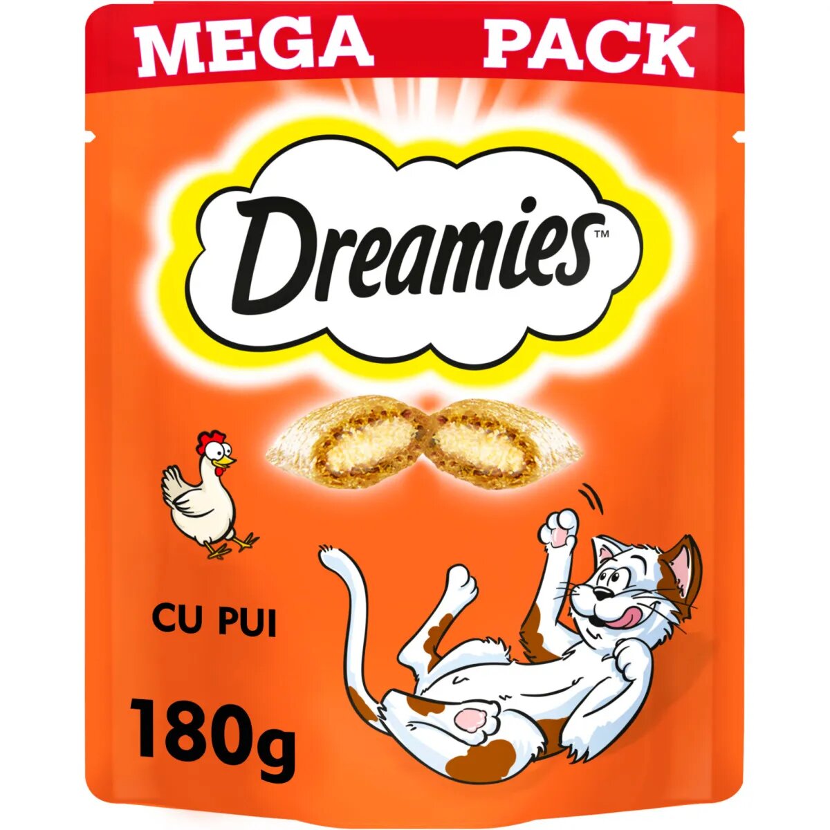 DREAMIES Pui punguță recompense pisici 180g