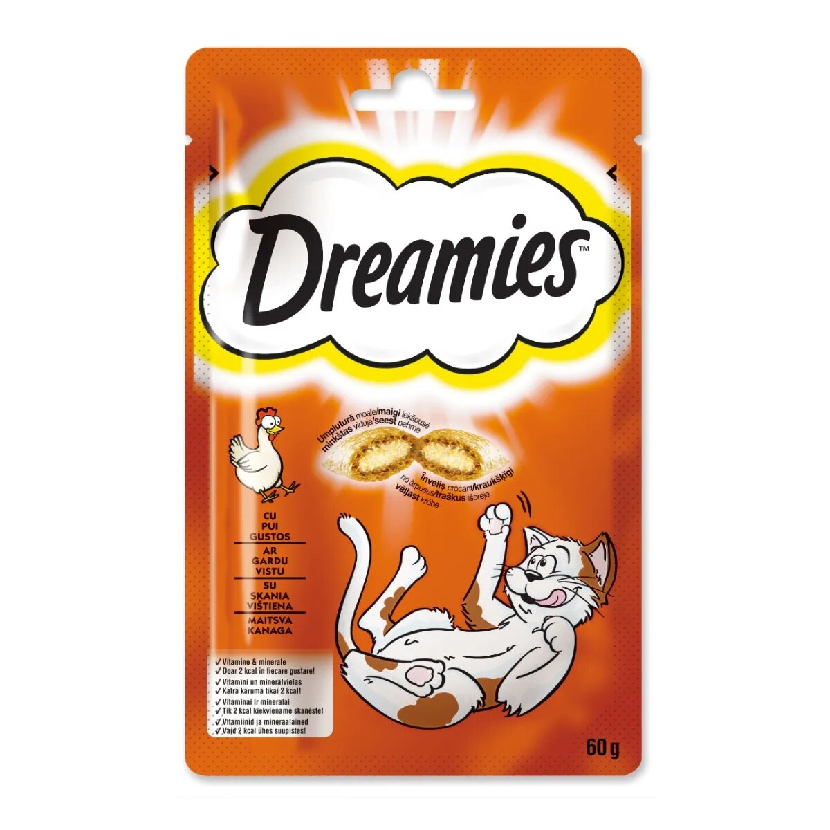 DREAMIES Pui punguță recompense pisici 60g