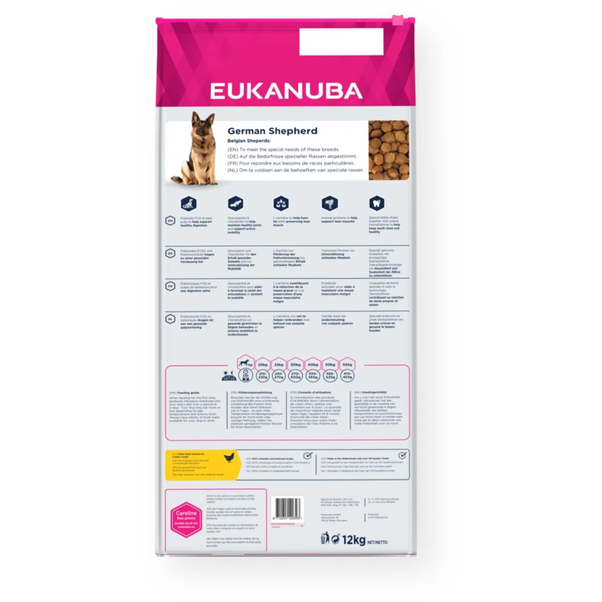EUKANUBA Breed Specific Ciobănesc German M-XL Pui hrană uscată câini 12kg