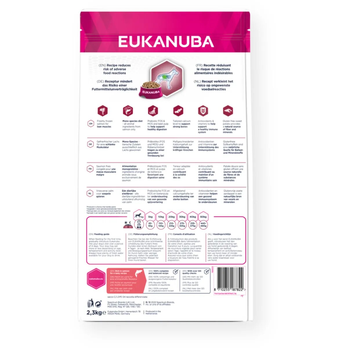 EUKANUBA Daily Care Mono - Protein XS-XL Somon hrană uscată monoproteică fără cereale câini 12kg