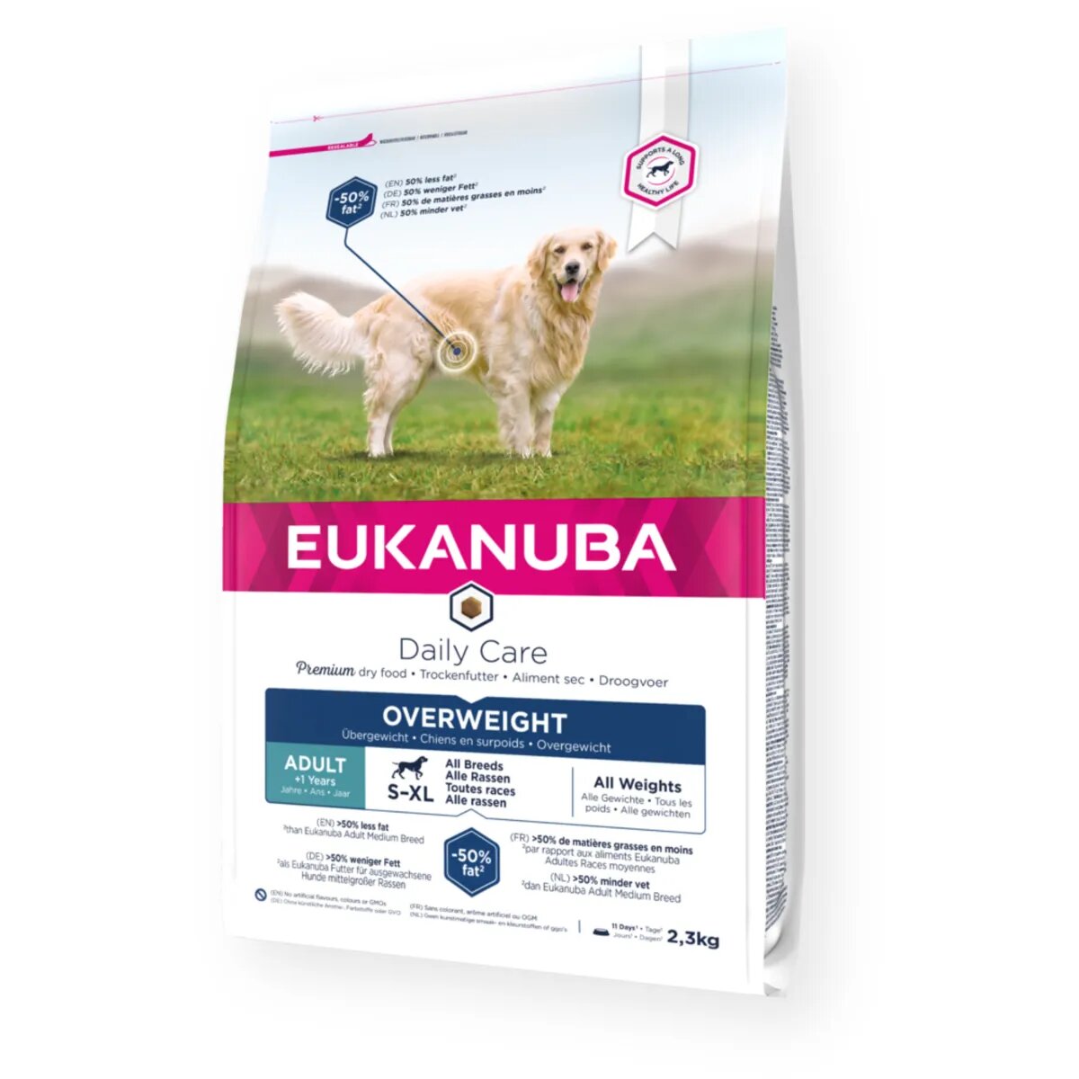EUKANUBA Daily Care Overweight S-XL Pui hrană uscată câini sterilizați obezitate 12kg