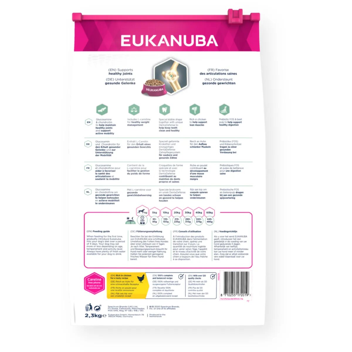 EUKANUBA Daily Care Sensitive Joints S-XL Pui hrană uscată câini sistem articular 12kg