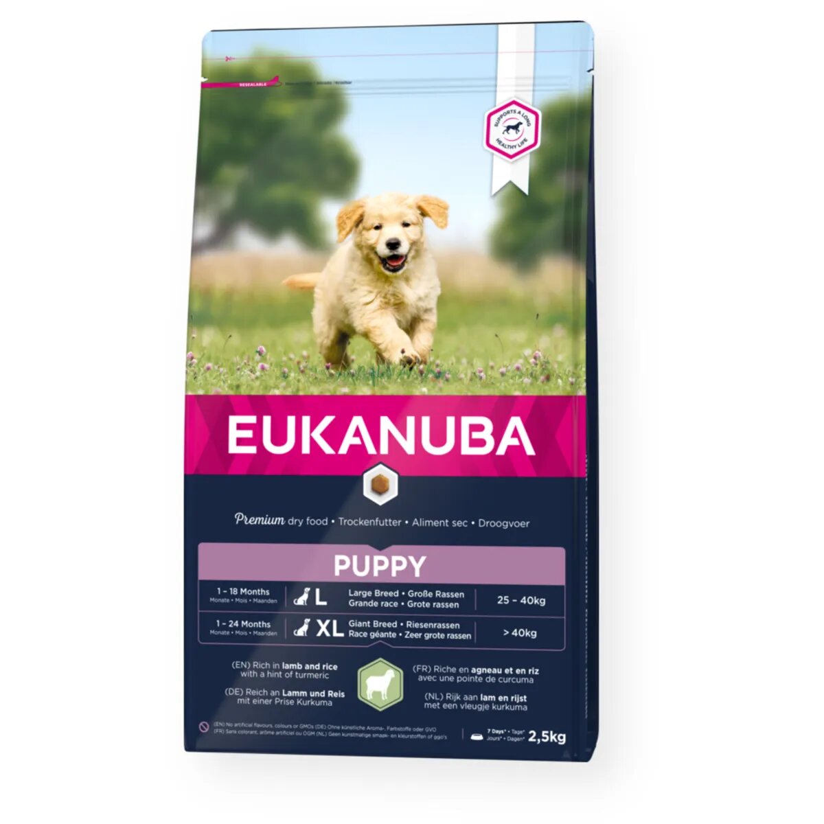 EUKANUBA Puppy Large Breed L-XL Miel și Orez hrană uscată câini junior 12kg
