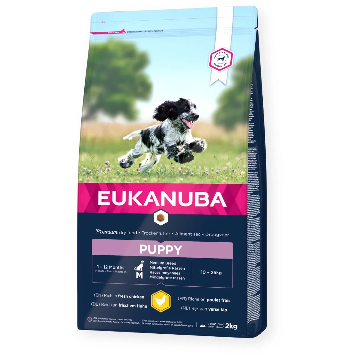 EUKANUBA Puppy Medium Breed M Pui hrană uscată câini junior 15kg
