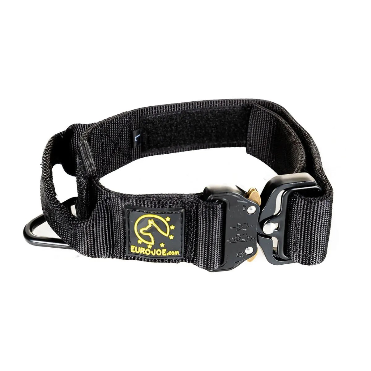 EURO JOE Tactical TC2+ zgardă câini mâner control nylon negru cataramă Cobra XL(25-53 x 3.8cm)