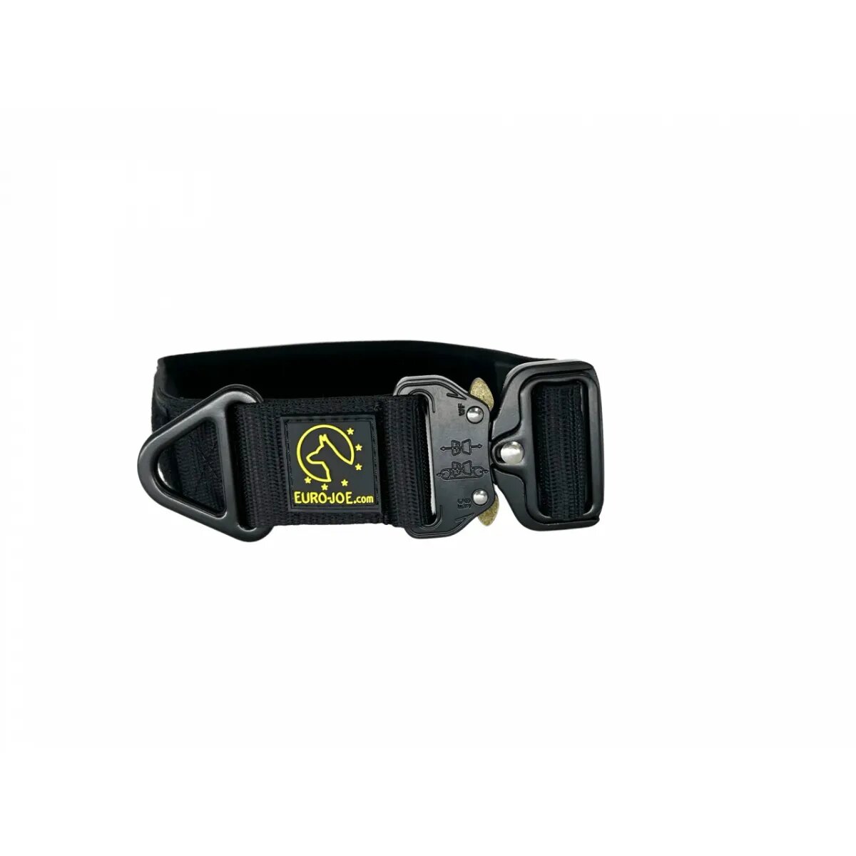 EURO JOE Tactical zgardă câini ajustabilă nylon negru cataramă Cobra M(27-43 x 3.8cm)