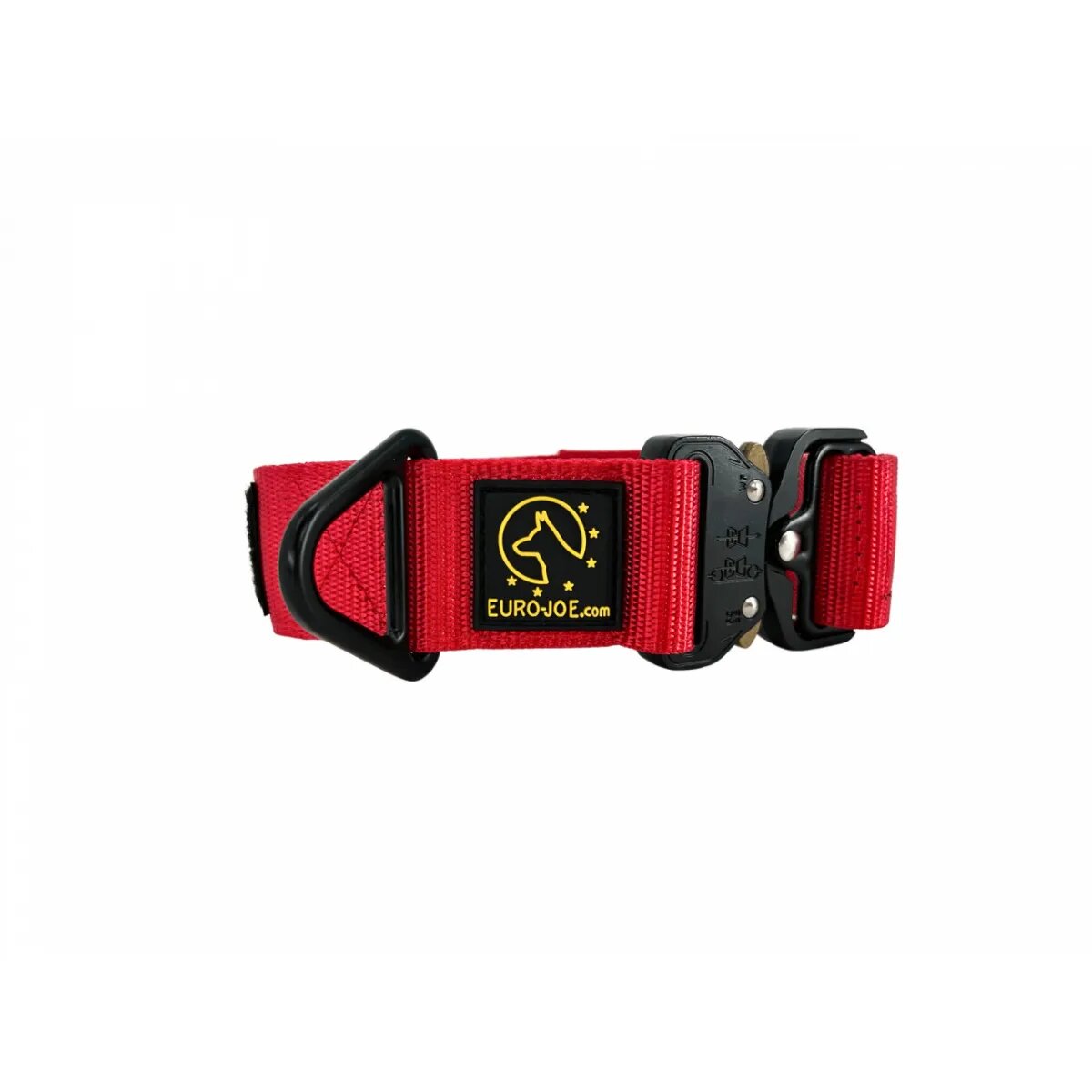 EURO JOE Tactical zgardă câini ajustabilă nylon roșu cataramă Cobra L(26-52 x 3.8cm)