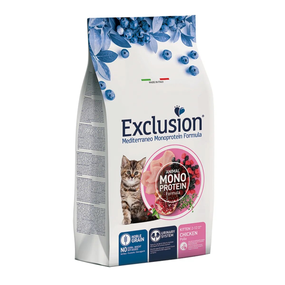 EXCLUSION Mediterraneo Monoprotein Formula Kitten Pui hrană uscată monoproteică pisici junior 12kg