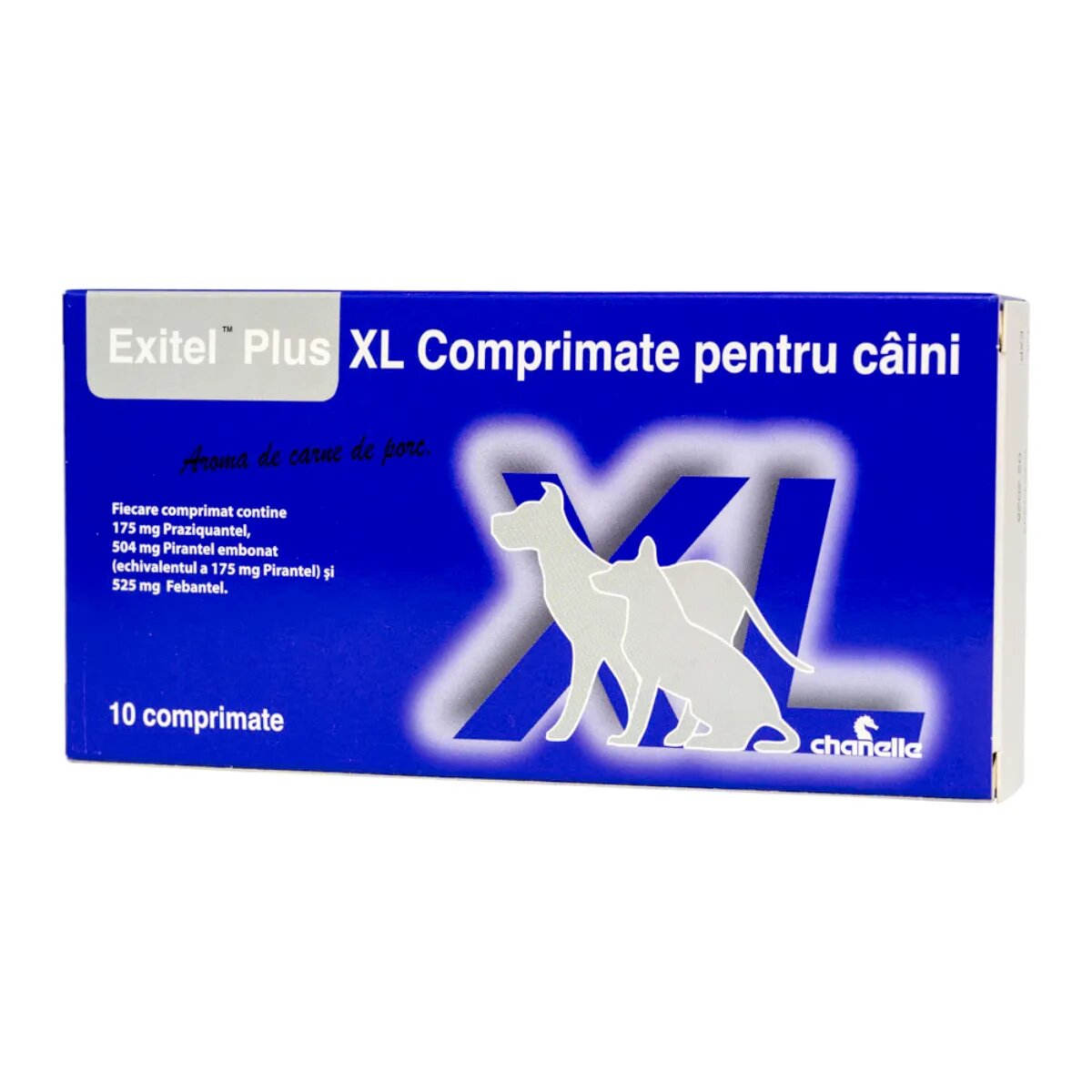 EXITEL Plus XL deparazitare internă câini L-XL comprimate Porc 10buc