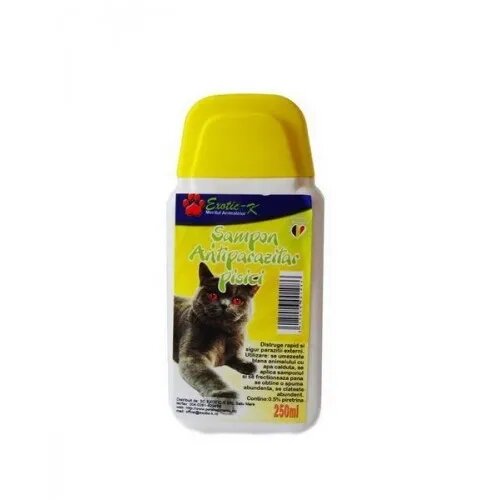 Exotic-k Pisica Sampon Antiparazitar Herbal 250 ml