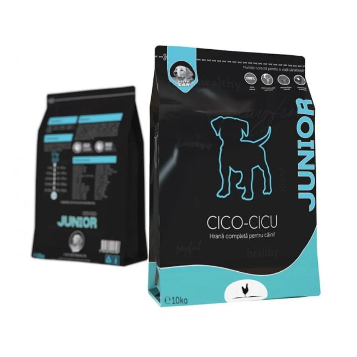 EXTRU-CAN Cico-Cicu Junior XS-XL Pui hrană uscată câini junior 10kg