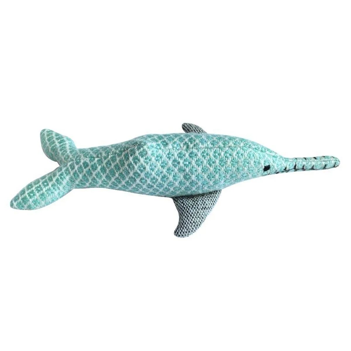 FARM COMPANY Delfinul de Gange WWF Jucărie pentru caini din materiale reciclate 22 x 6 x 12 cm