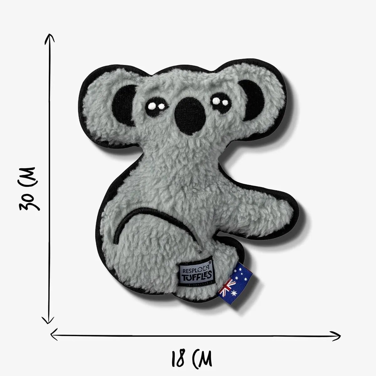 FARM COMPANY Koala Tuffles WWF Jucărie pentru caini din materiale reciclate 23 x 22 cm Koala Tuffles WWF Jucărie pentru caini din materiale reciclate 23 x 22 cm