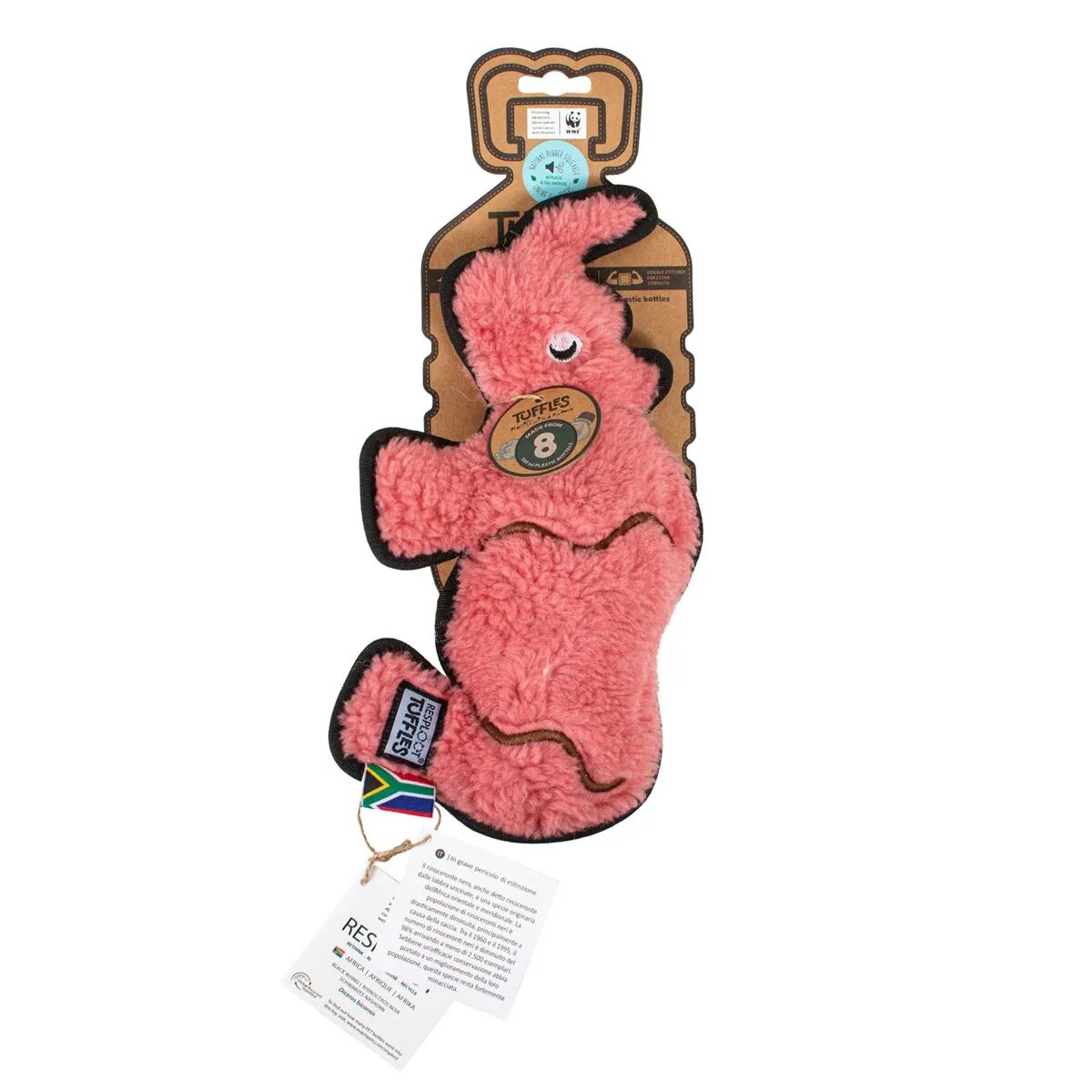 FARM COMPANY Rioncer Tuffles WWF Jucărie pentru caini din materiale reciclate 30 x 16 cm Rioncer Tuffles WWF Jucărie pentru caini din materiale reciclate 30 x 16 cm