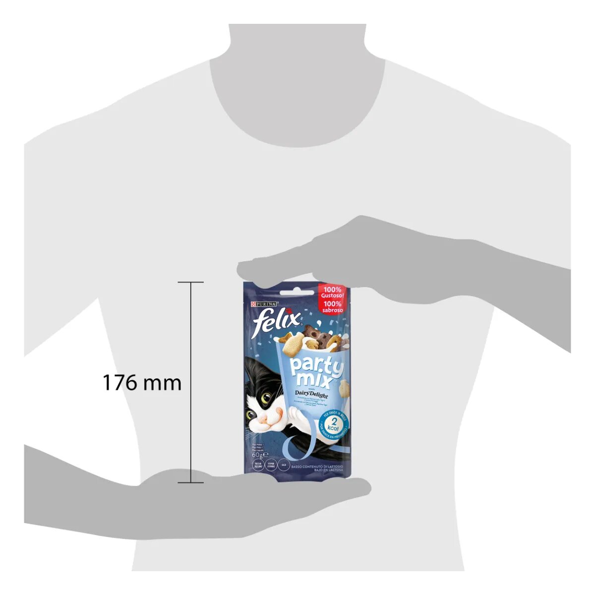 FELIX Party Mix Dairy Delight cu Iaurt Lapte și Brânză punguță recompense pisici 60g