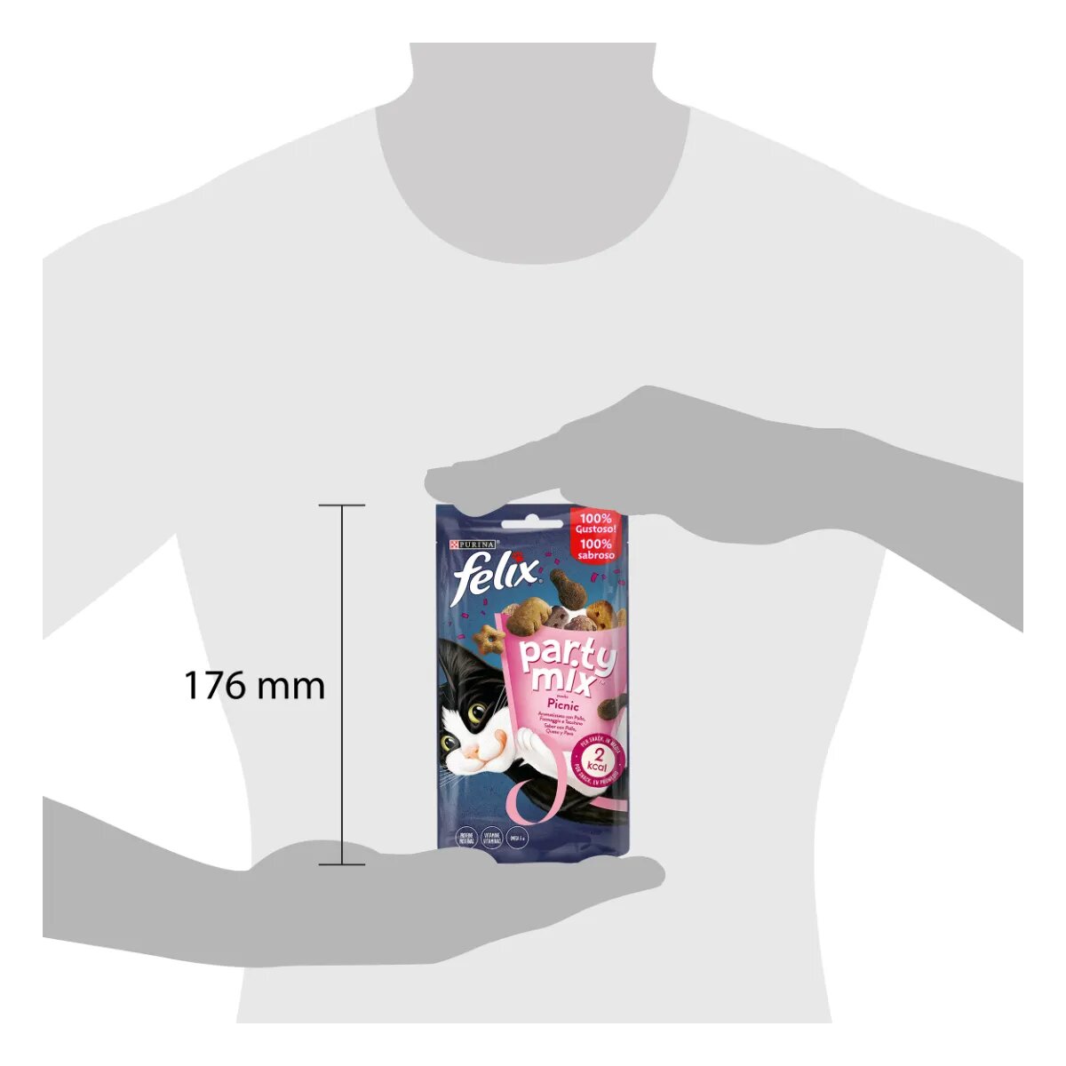 FELIX Party Mix Picnic Mix cu Pui Brânză și Curcan punguță recompense pisici 60g