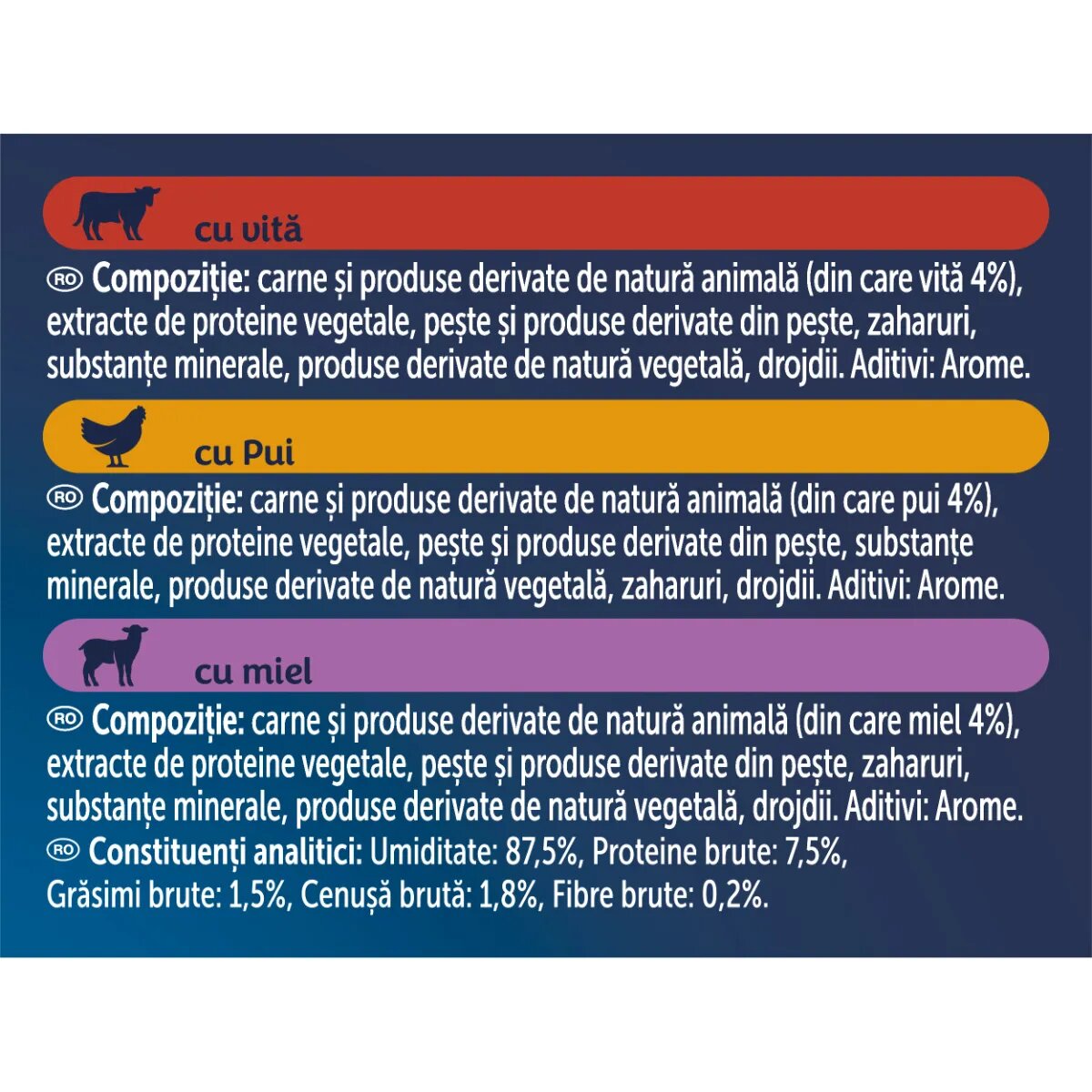 FELIX Soup Farm Selection cu Vită Pui și Miel plic hrană umedă pisici (în supă) multipack 48g x 6buc