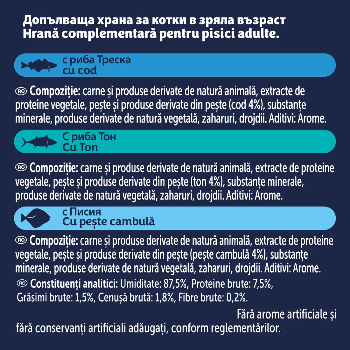 FELIX Soup Fish Selection cu Cod Ton și Cambula plic hrană umedă pisici (în supă) multipack 48g x 6buc