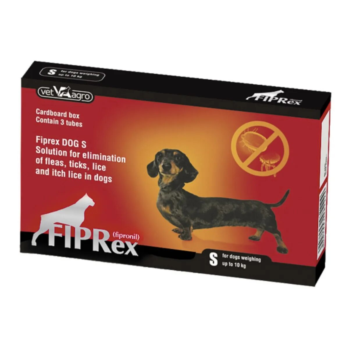 Fiprex deparazitare externă câini pipetă repelentă XS-S(2 - 10kg) 3buc
