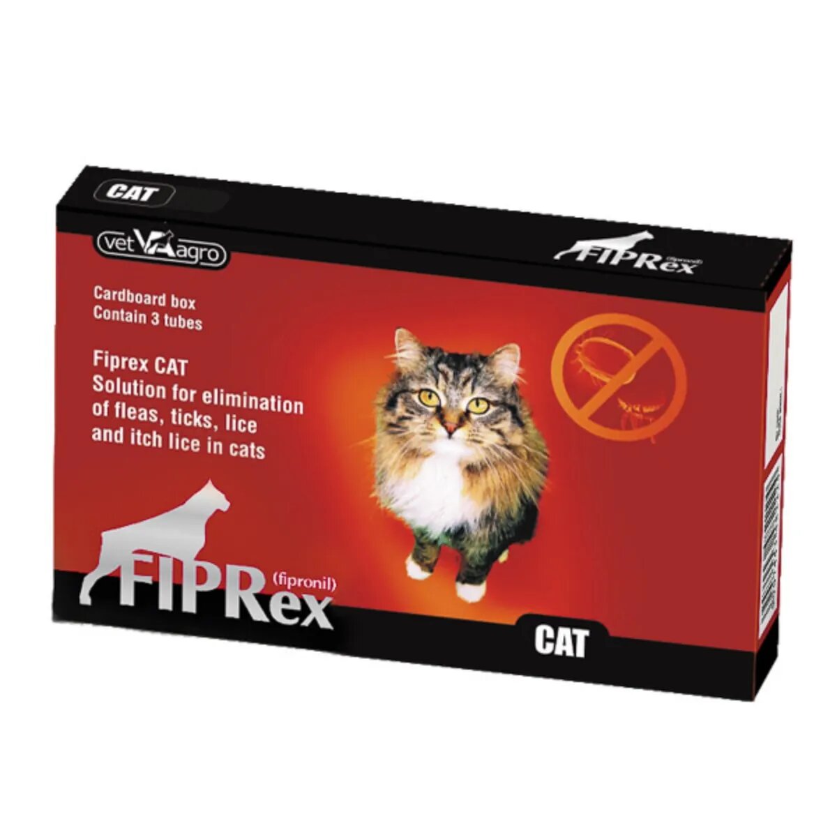 Fiprex deparazitare externă pisici pipetă repelentă 3buc