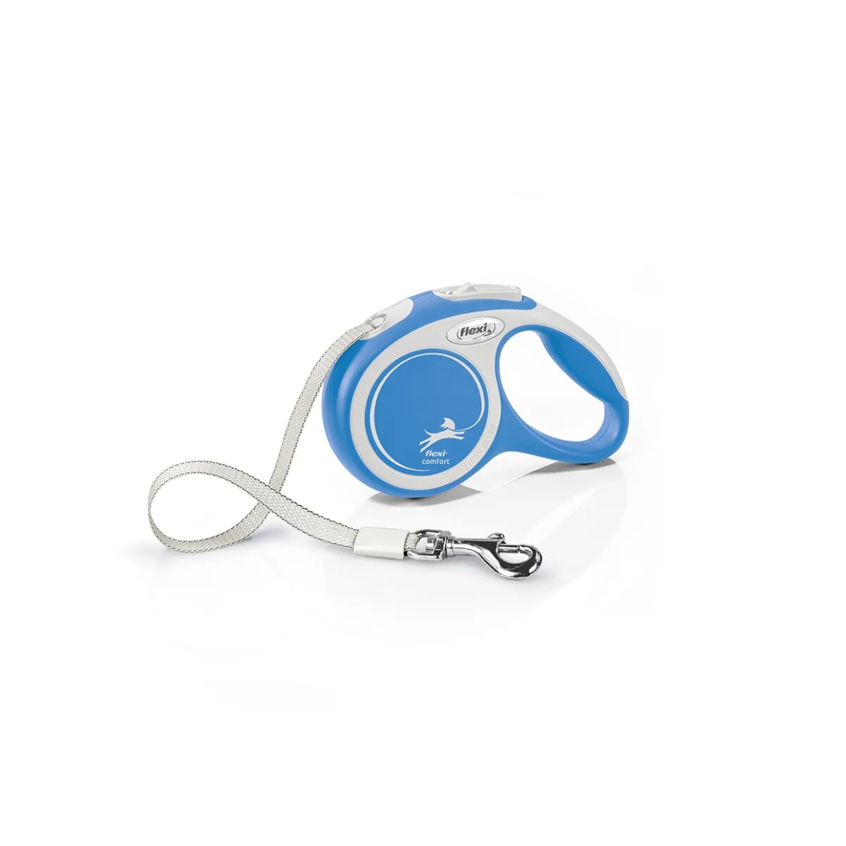 Flexi Comfort lesă bandă retractabilă câini nylon albastru XS(12kg 3m)