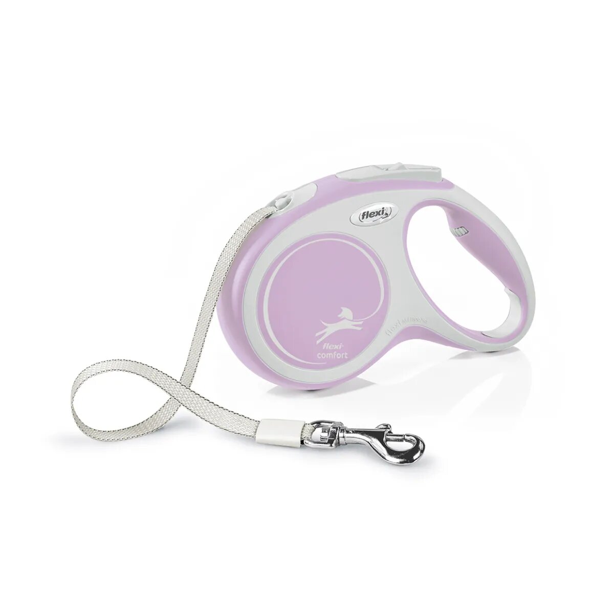 Flexi Comfort lesă bandă retractabilă câini nylon roz M(25kg 5m)