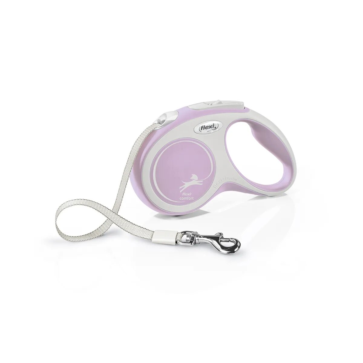 Flexi Comfort lesă bandă retractabilă câini nylon roz S(15kg 5m)