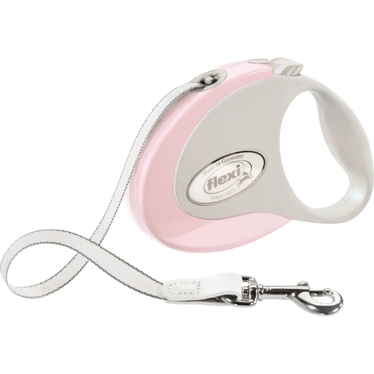 Flexi Style lesă retractabilă câini nylon roz S(12kg 3m)
