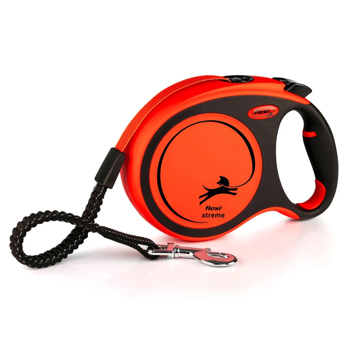 Flexi Xtreme lesă bandă retractabilă câini nylon portocaliu L(55kg 8m)