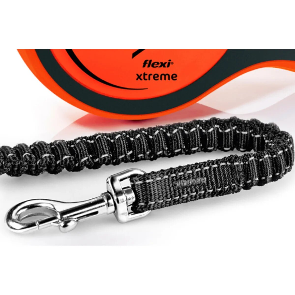 Flexi Xtreme lesă bandă retractabilă câini nylon portocaliu L(65kg 5m)