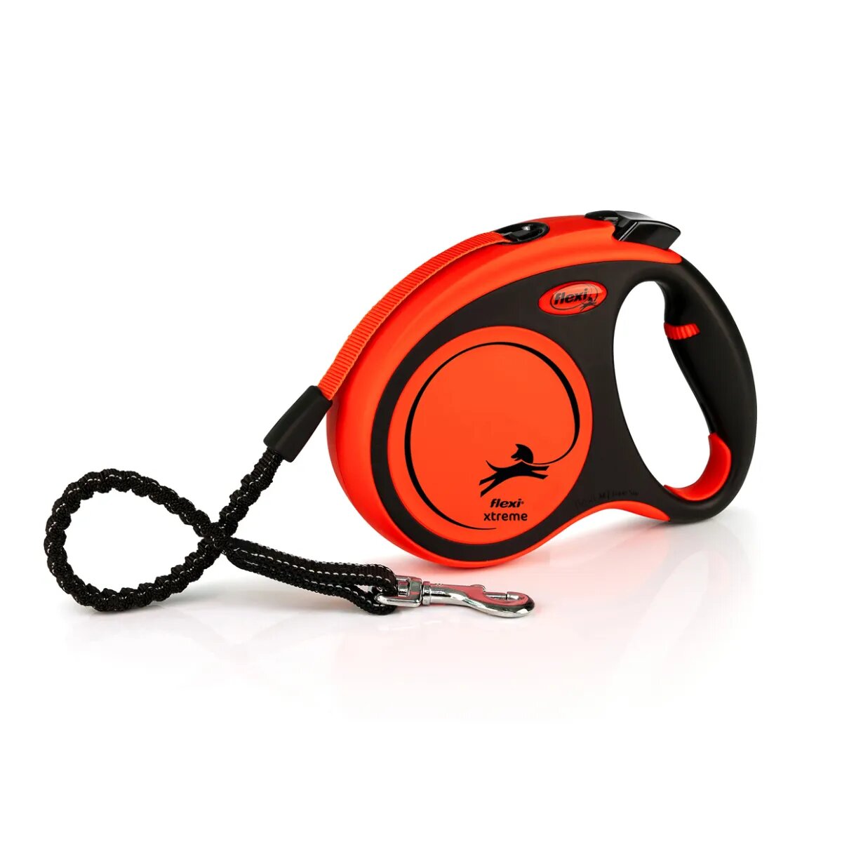 Flexi Xtreme lesă bandă retractabilă câini nylon portocaliu M(35kg 5m)