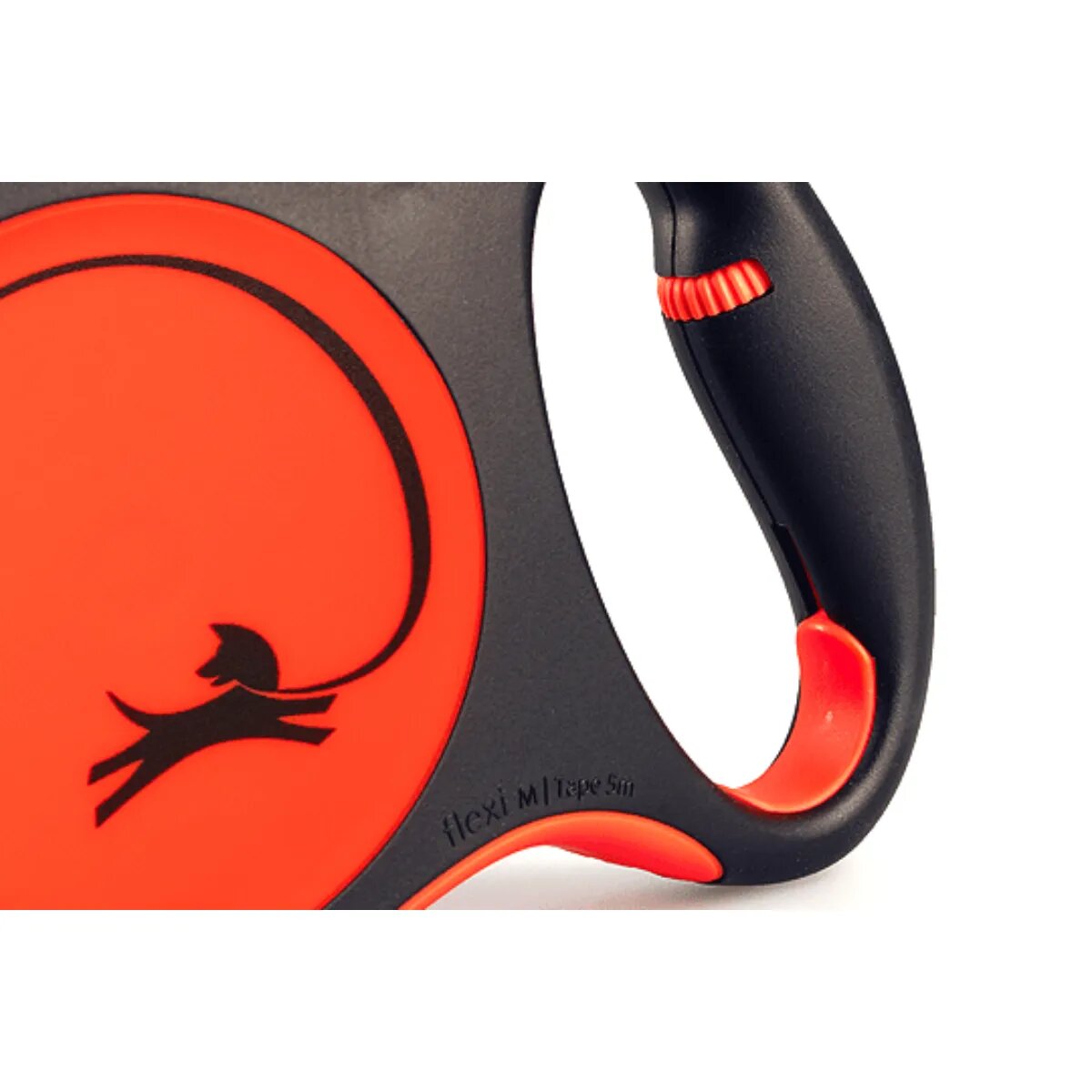 Flexi Xtreme lesă bandă retractabilă câini nylon portocaliu M(35kg 5m)