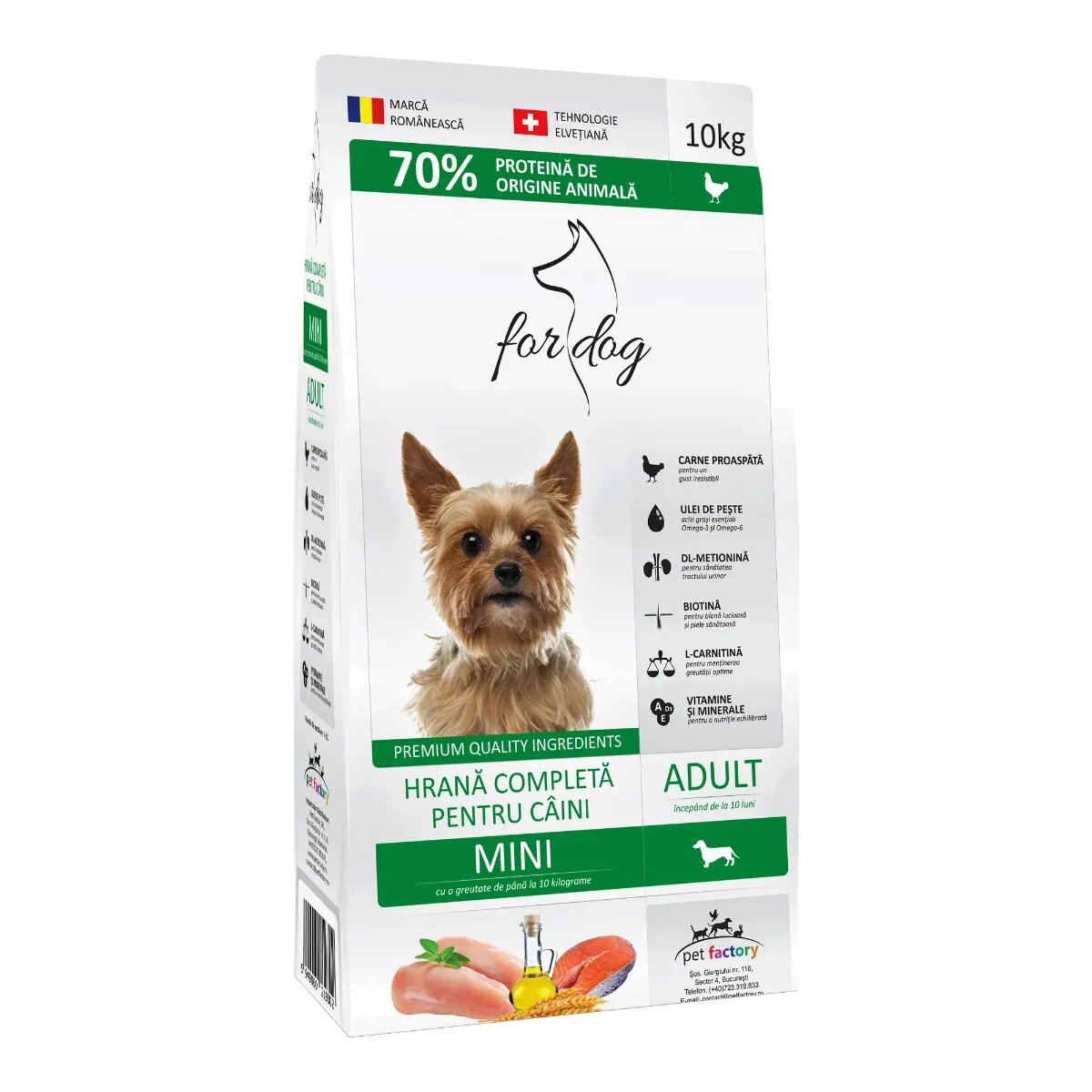 FOR DOG Adult Mini XS-S Pasăre hrană uscată câini 10kg