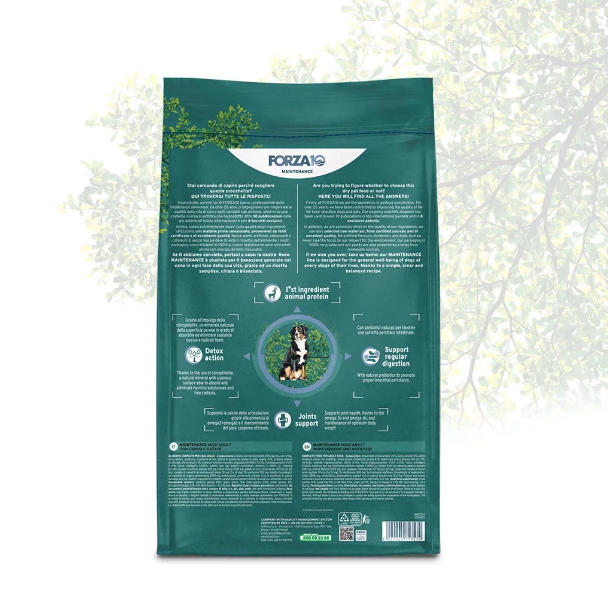 FORZA10 Maintenance Maxi Adult L-XL Căprioară hrană uscată câini 12kg
