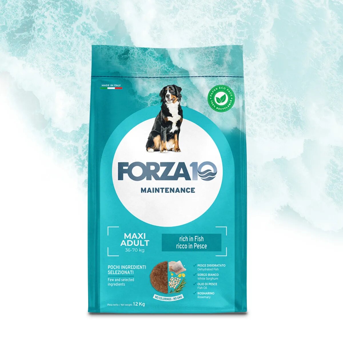 FORZA10 Maintenance Maxi Adult L-XL Pește hrană uscată câini 12kg