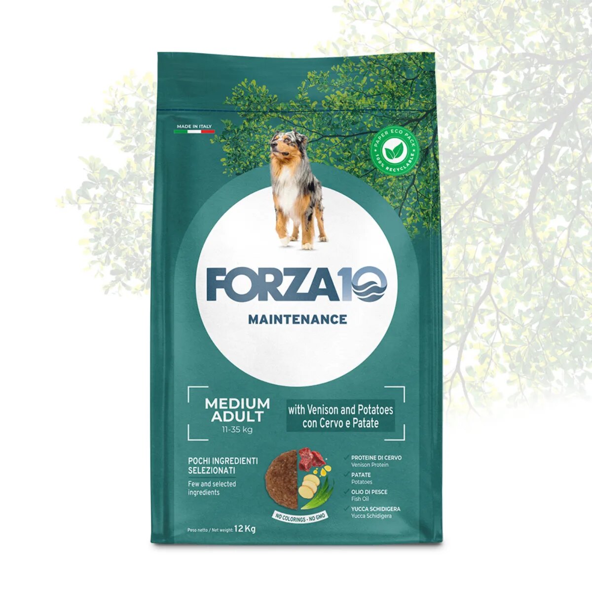 FORZA10 Maintenance Medium Adult M Căprioară hrană uscată câini 12kg