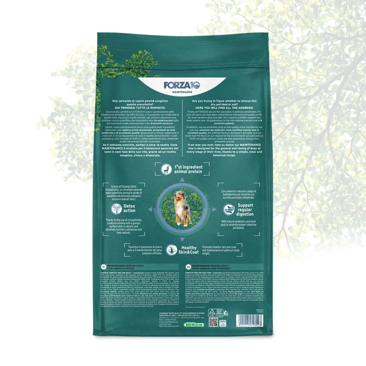 FORZA10 Maintenance Medium Adult M Căprioară hrană uscată câini 12kg