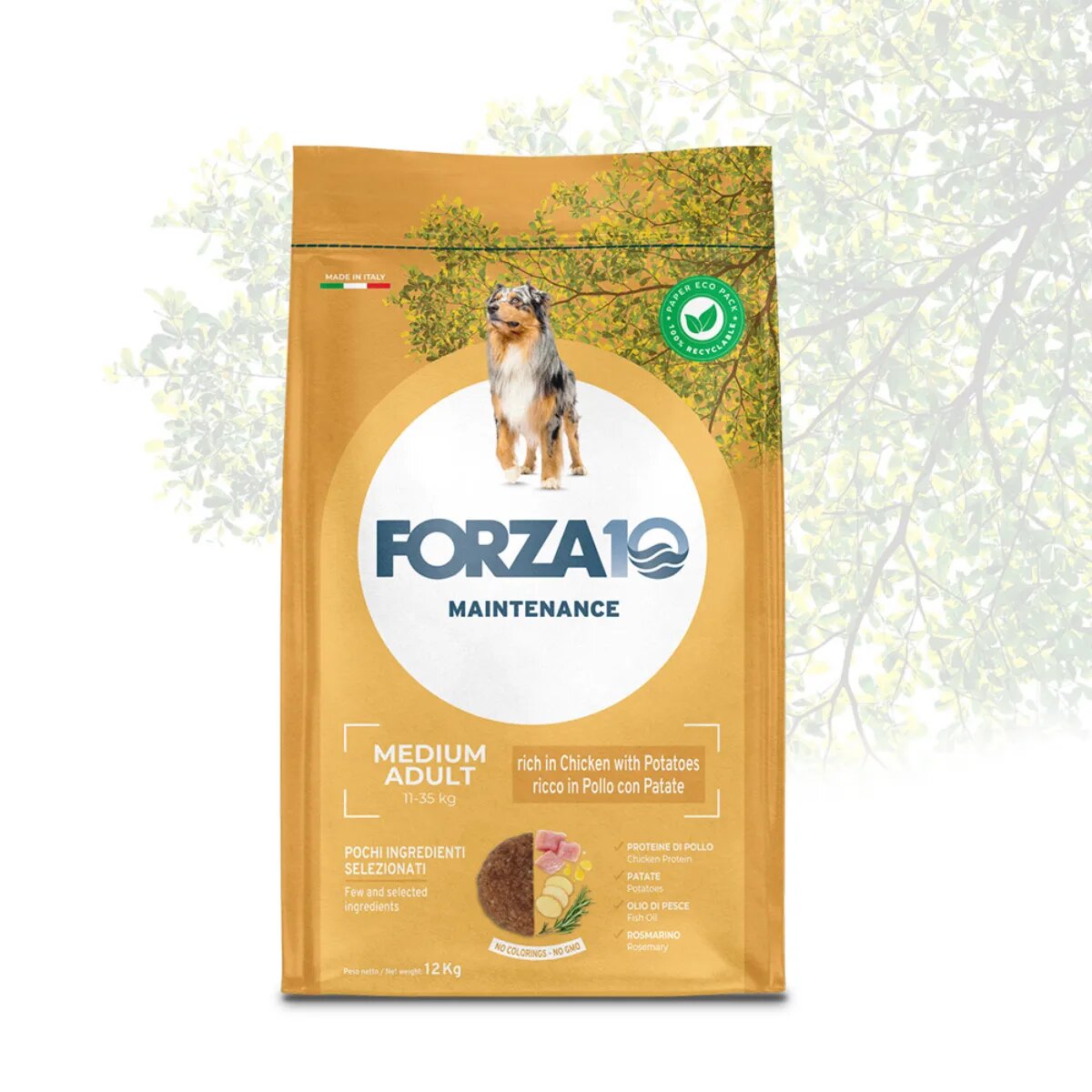 FORZA10 Maintenance Medium Adult M Pui și Cartofi hrană uscată câini 12kg