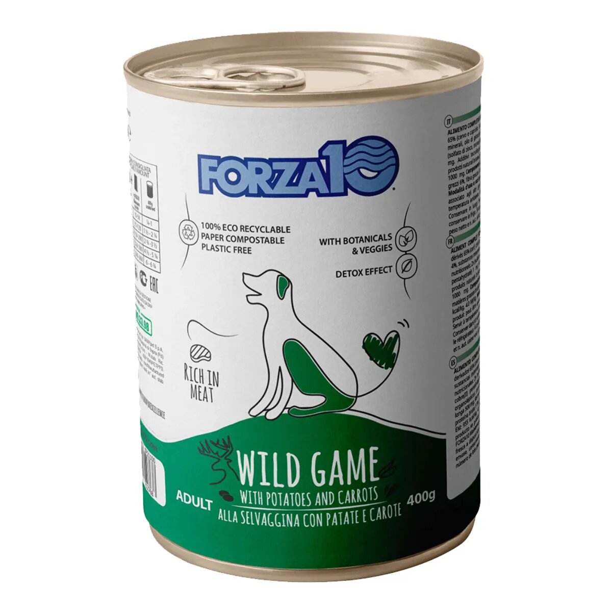 FORZA10 Maintenance XS-XL Căprioară și Cartofi conservă hrană umedă câini (pate) 400g