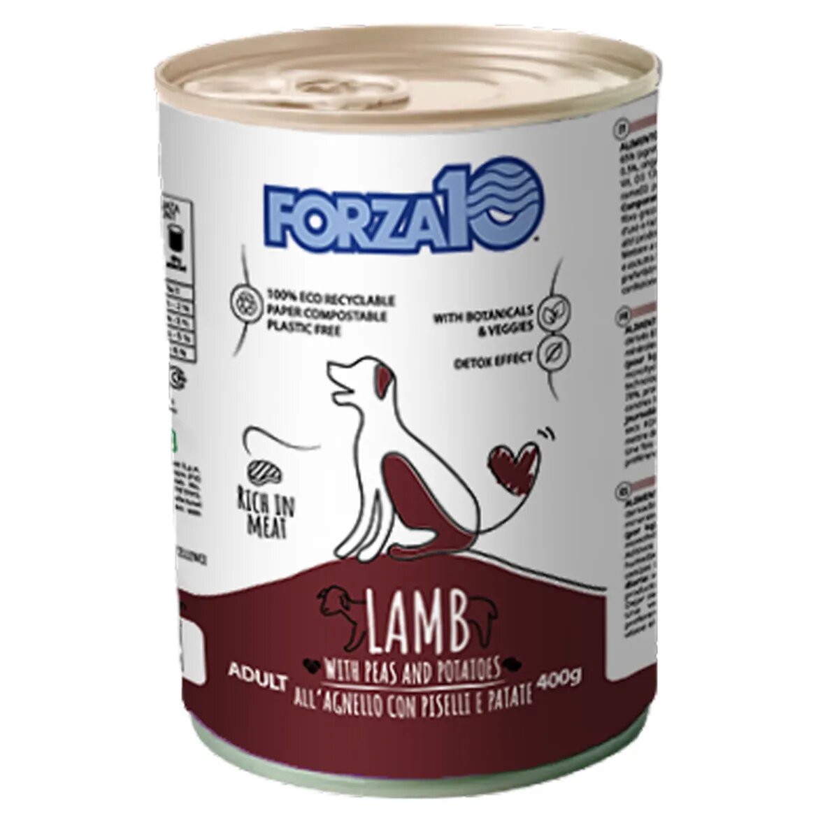 FORZA10 Maintenance XS-XL Miel și Mazăre conservă hrană umedă câini (pate) 400g