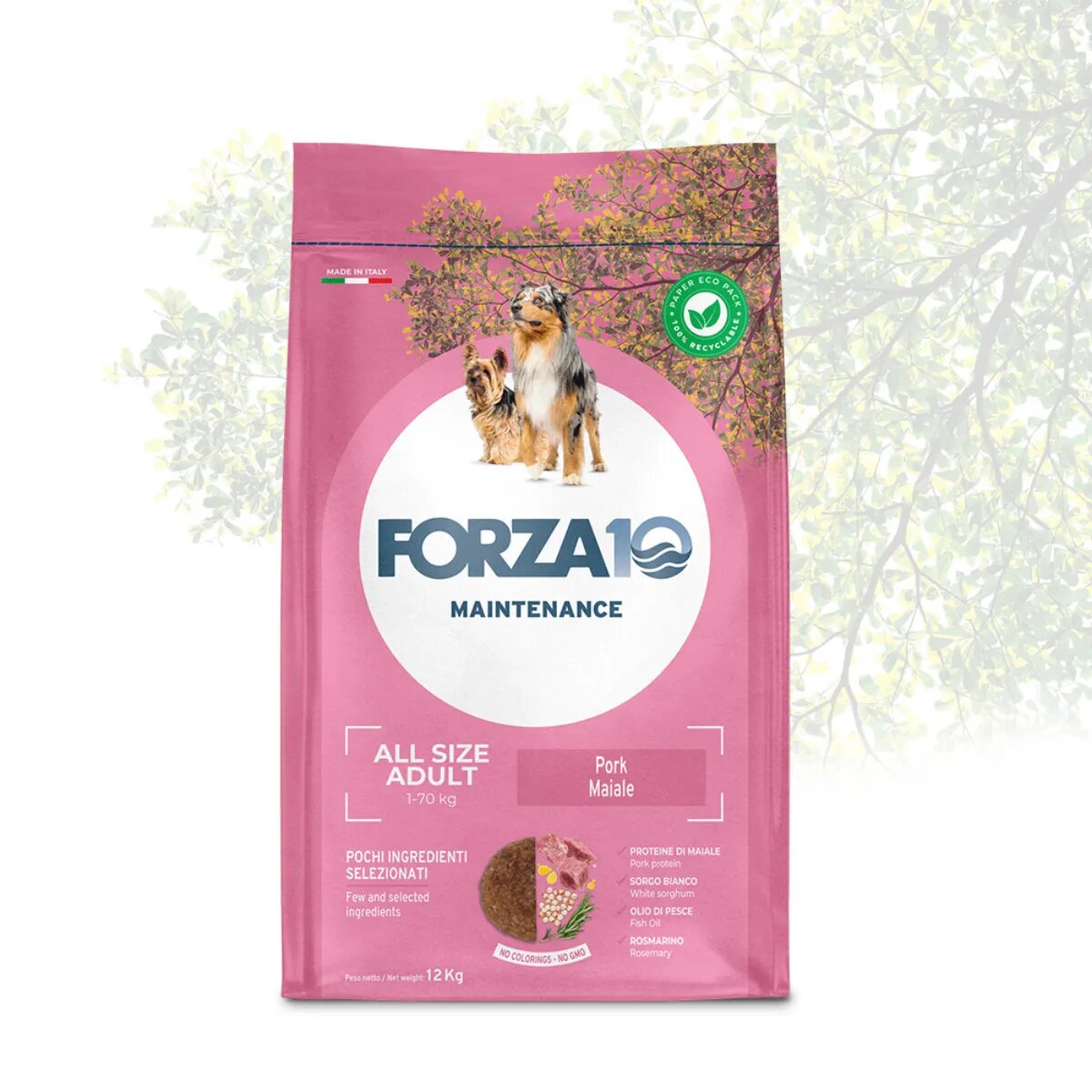 FORZA10 Maintenance XS-XL Porc hrană uscată câini 12kg