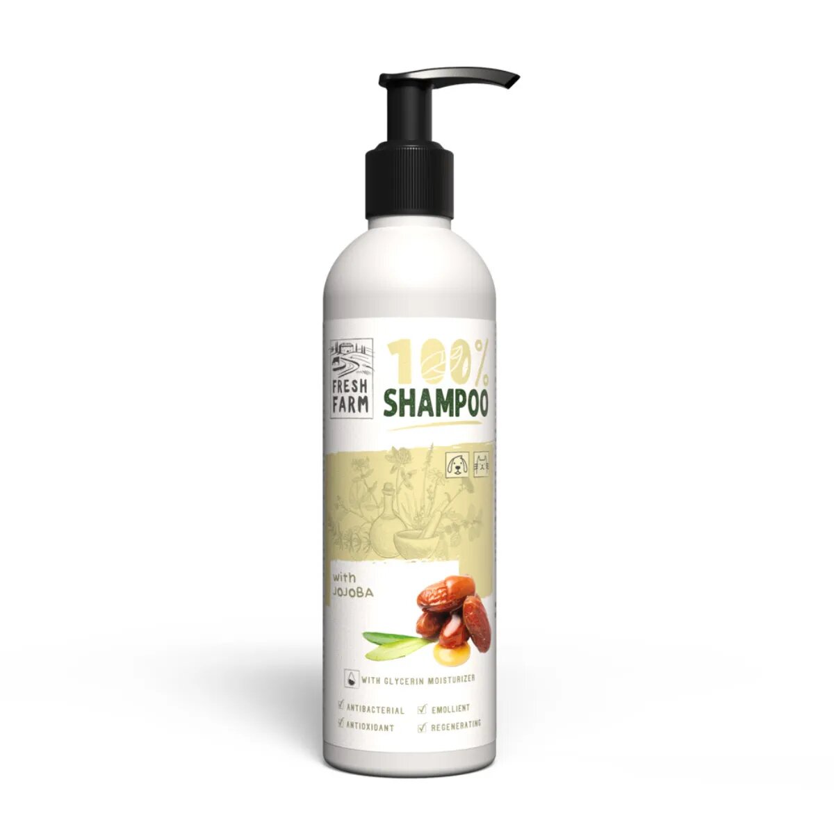 FRESH FARM Jojoba XS-XL șampon câini flacon 250ml